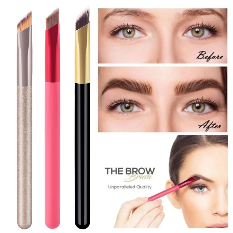 

Новая Универсальная кисть для бровей, раскрашивающая линию волос, кисть для бровей, многофункциональная Женская квадратная Кисть для макия...