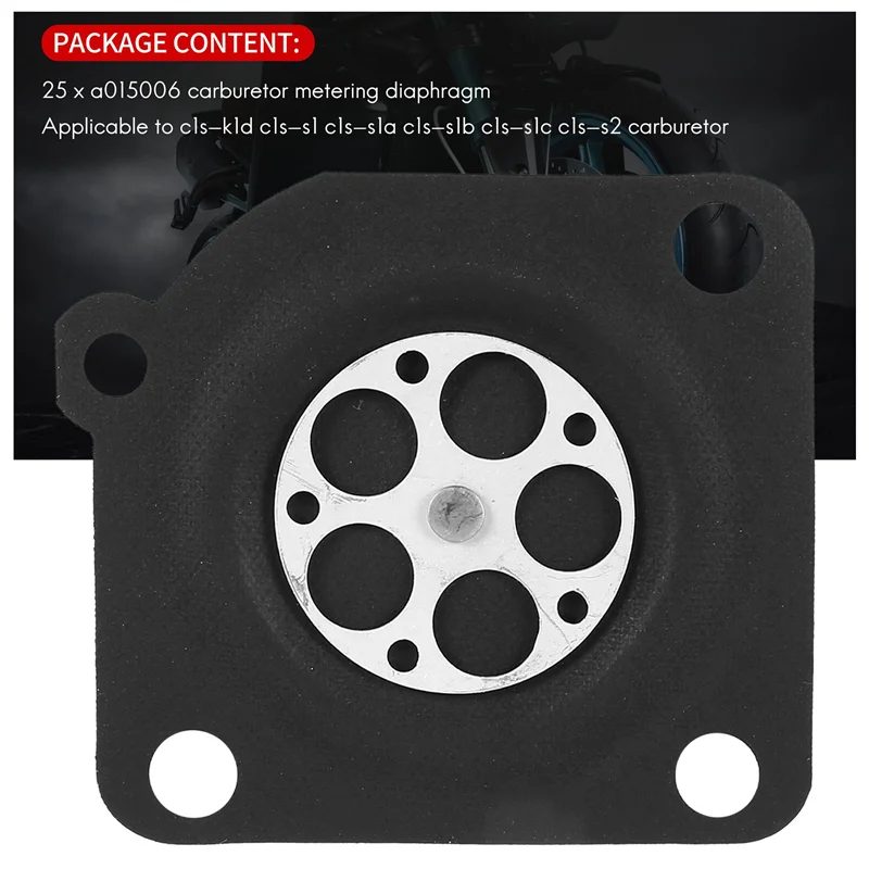 A 015006 Диафрагма карбюратора 25 шт. для ZAMA C1-M2B C1S-E1 C1S-E2 C1S-H4A C1S-H4B C1S-H4C C1S-H8 C1S-H8A C1S-K1D C1S-S3
