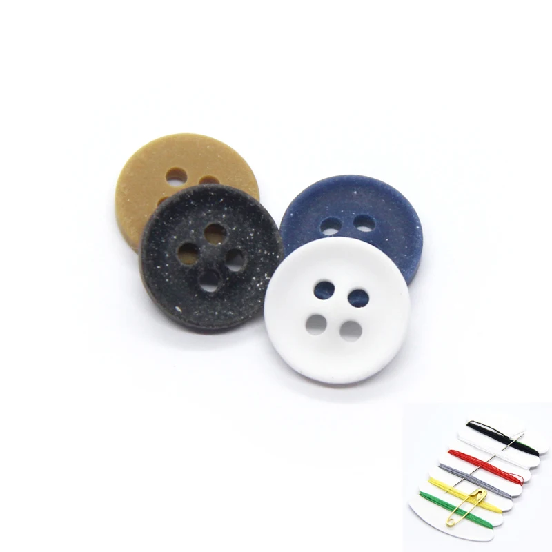 9-11 мм Матовые Круглые модные пуговицы для одежды, летние аксессуары для одежды ручной работы с 4 отверстиями, оптовая продажа