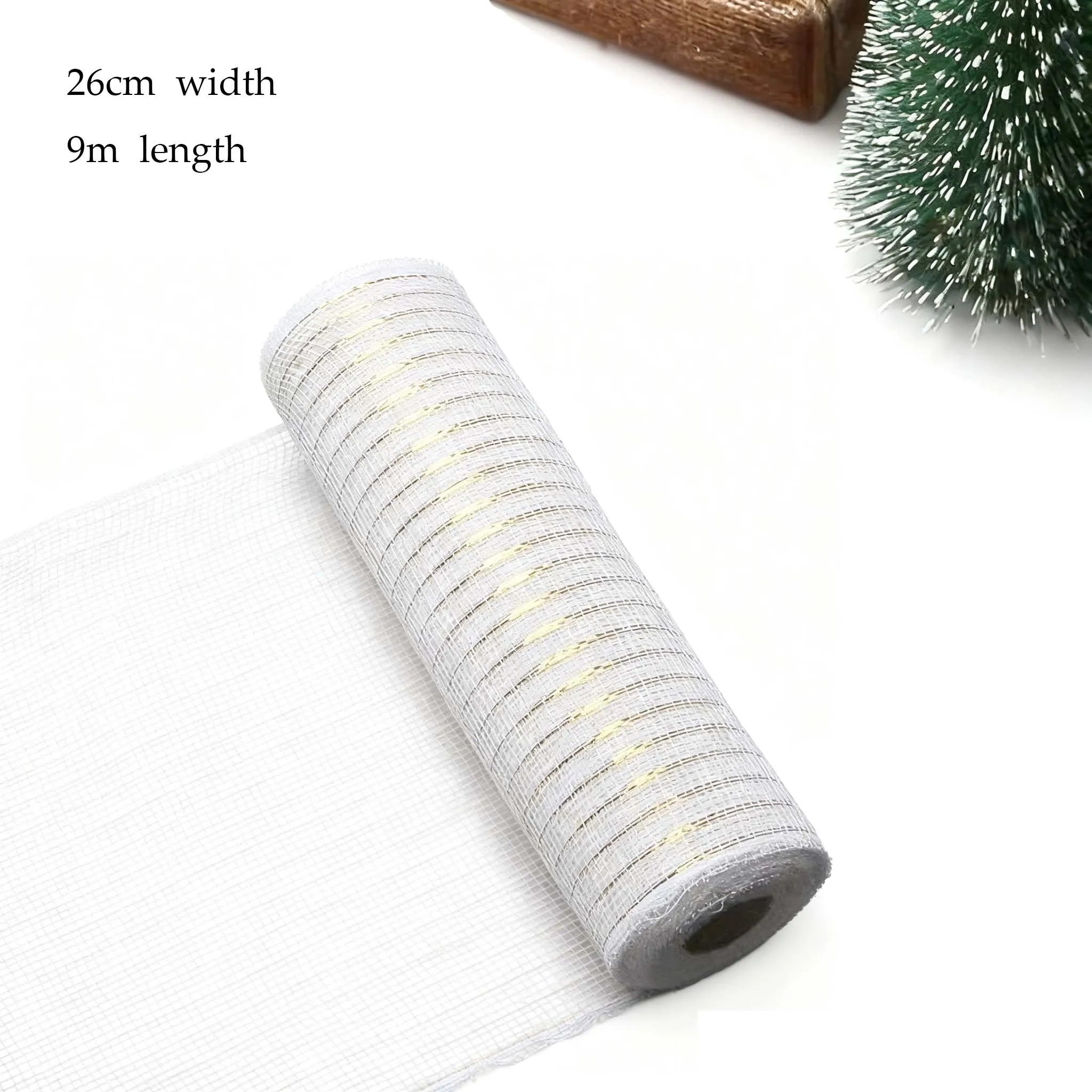 

Шелковая лента для рождественской елки, красное золото