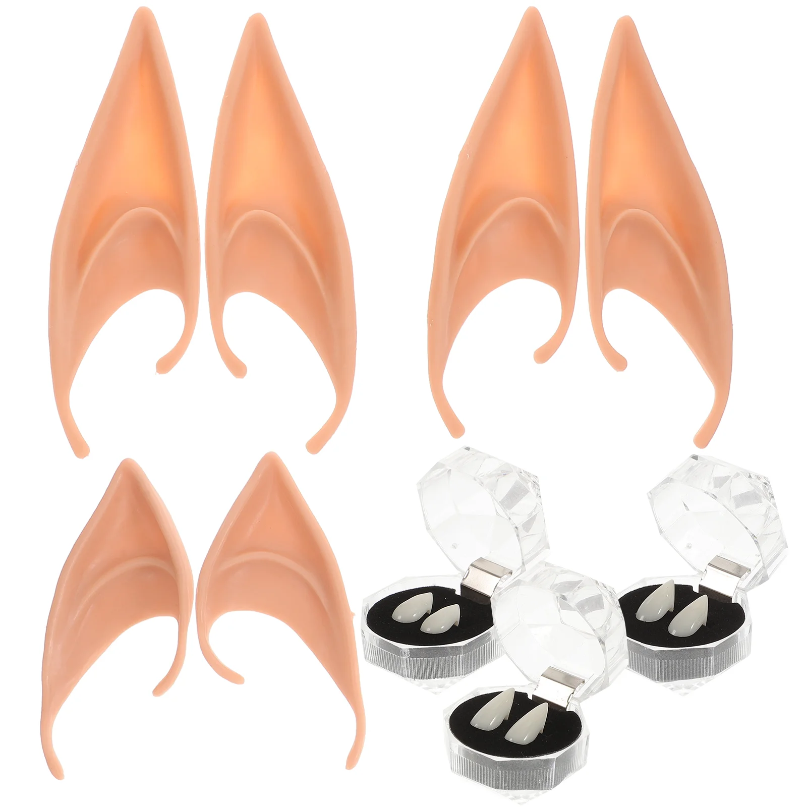 

Аксессуары для костюма для косплея на Хэллоуин зубы клыки и эльфийские уши