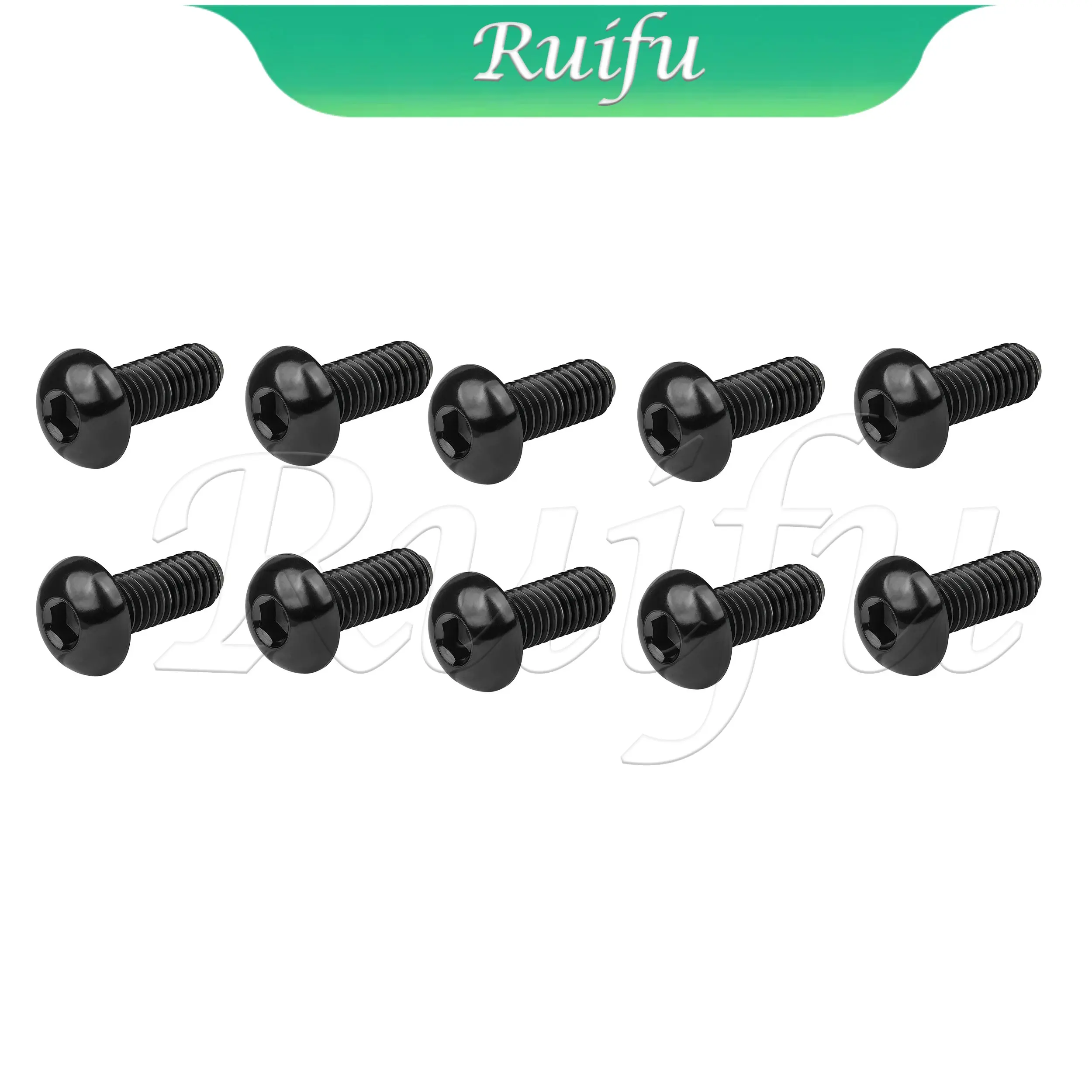 

Титановый болт Ruifu, 10 шт., винт с шестигранной головкой и головкой с шестигранной головкой M3 M4 M5, болты с шестигранной головкой