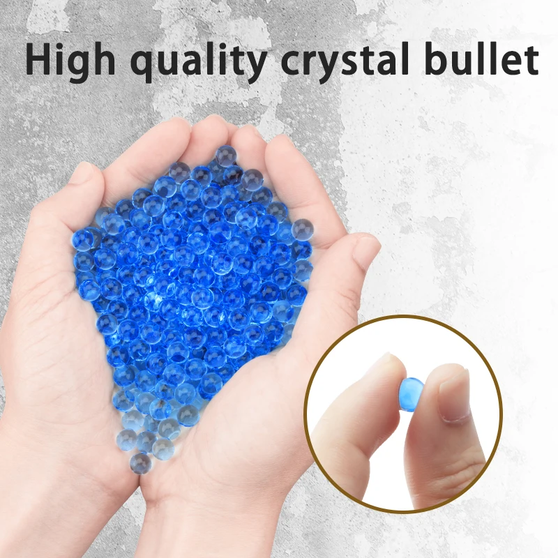 

7-8mm 80000pcs Soft Water Crystal Bullets BB Gel Paint Ball Airsoft Ammo Beads Weapon Guns Toys Crystal Soil Polymer Water Beads