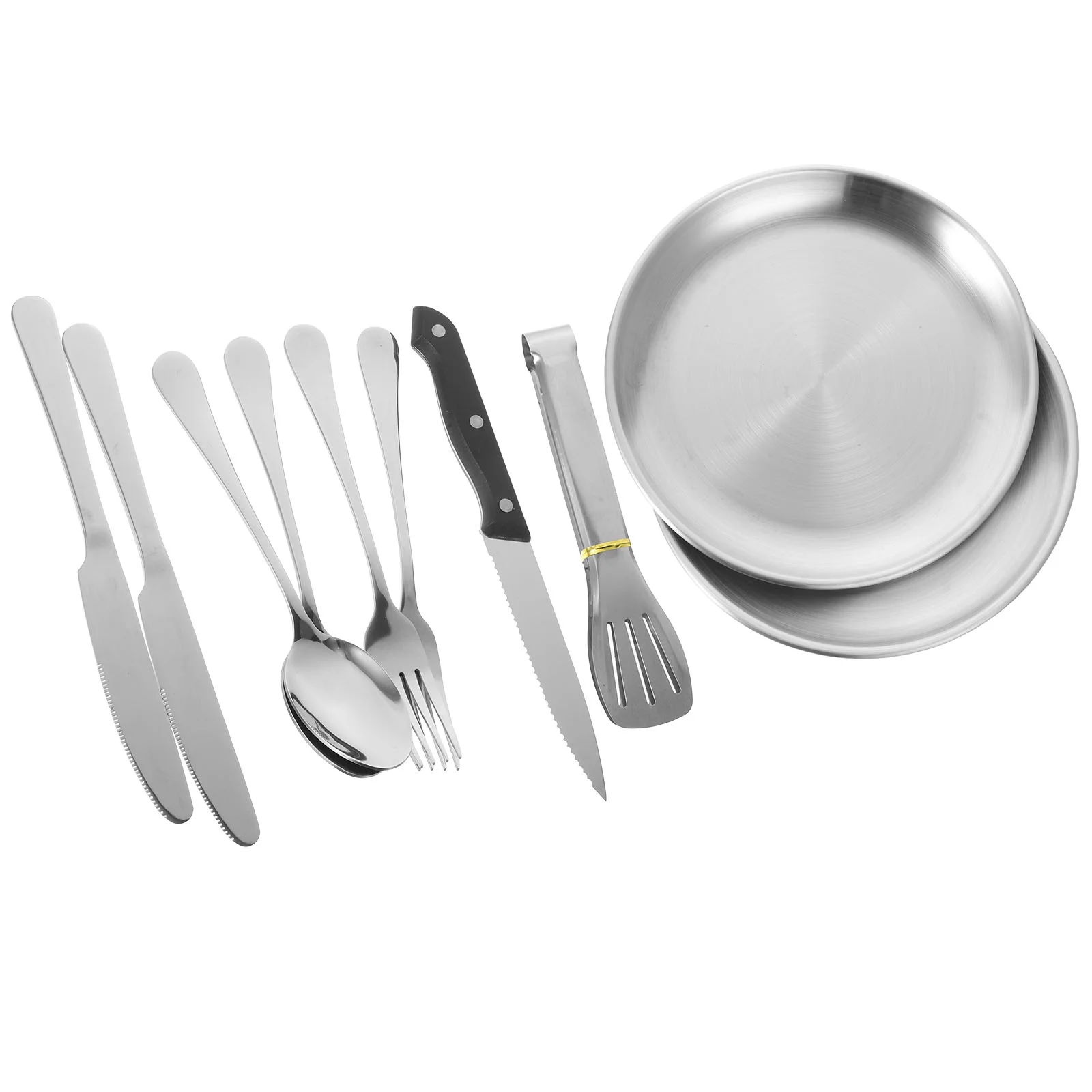 

Camping Cutlery Folding Tableware Pouch Portable Bag Carrying Stainless Steel Barbecue Multi-functional Picnic Utensils Travel