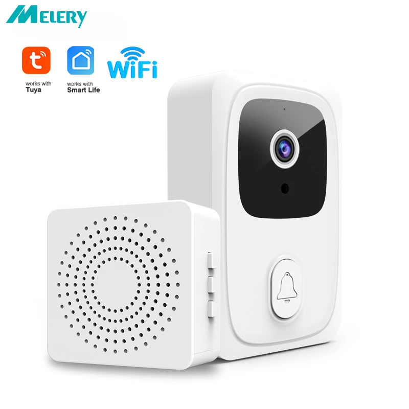 

Умный беспроводной дверной звонок Melery Tuya с Wi-Fi и камерой 720P