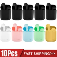 10pcs i7s mini 2 tws earbuds wireless headphone bluetooth earphone 5 0 stereo headset with microphone for iphone android phone