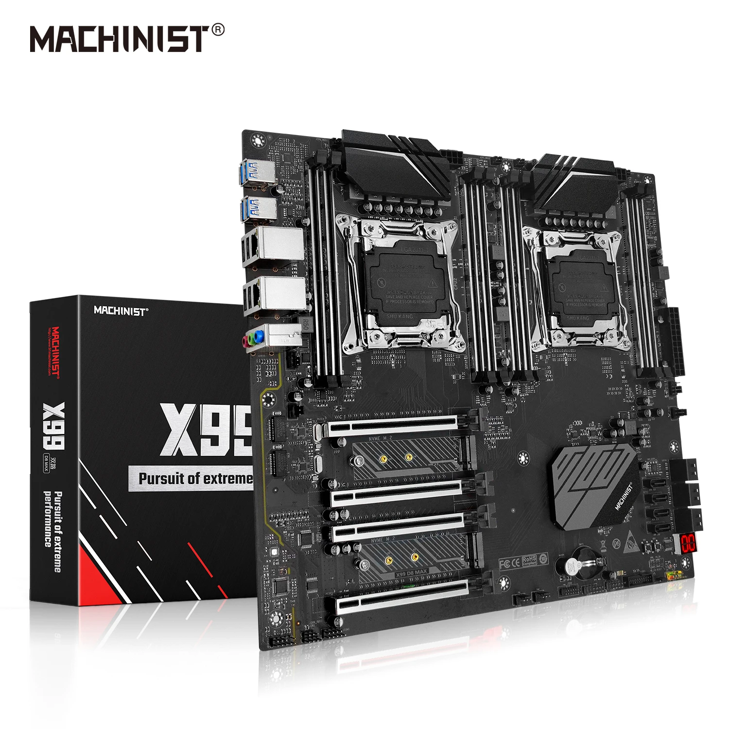 MACHINIST X99 материнская плата с двумя процессорами LGA 2011-3 ...