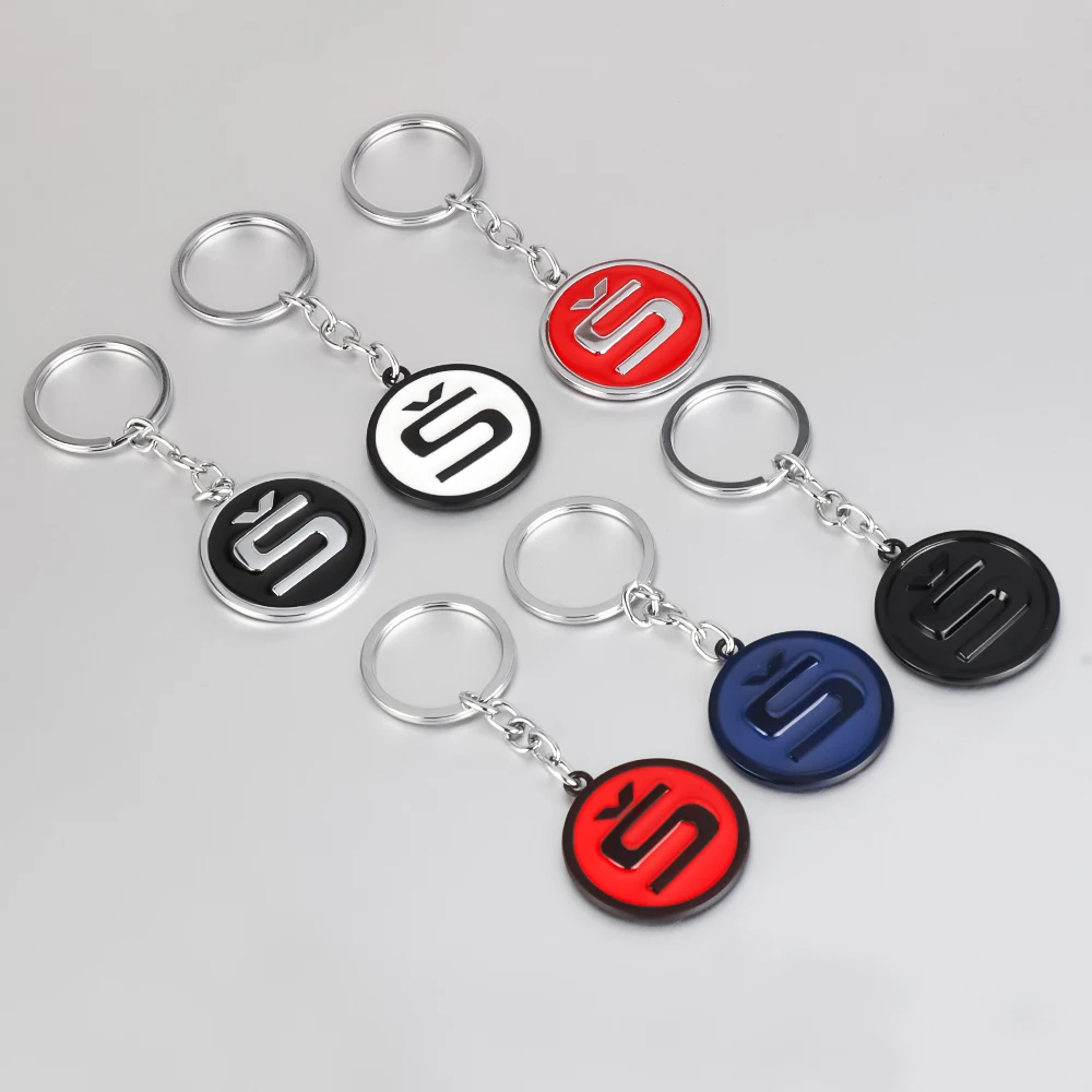 Автомобильный брелок с металлическим кольцом для ключей украшение Skoda Octavia Kodiaq