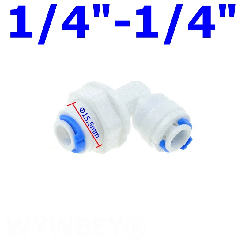 

WYWBEY прямая переходная муфта для обратного осмоса 1/4"-3/8", пластик, белый/синий