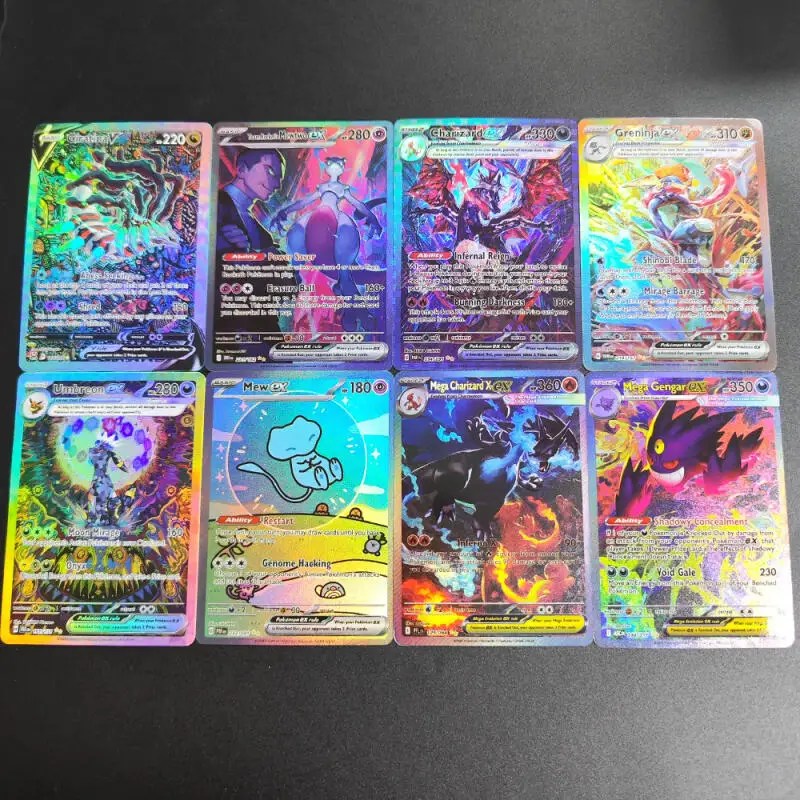 Коллекционные карточки Pokemon DIY: Mega Gengar Ex, Charizard, Umbreon, Greninja, Mew, Giratina, Flash (английская версия) (art.: 3920d8da8a02f) - 3920d8da8a02f