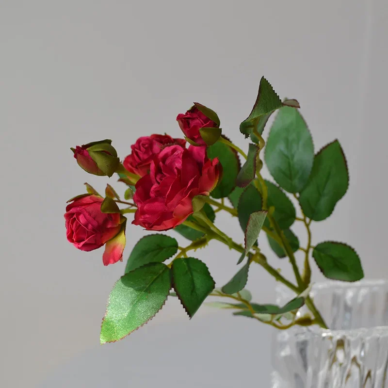 

Искусственный шелковый цветок дикая роза 42 см