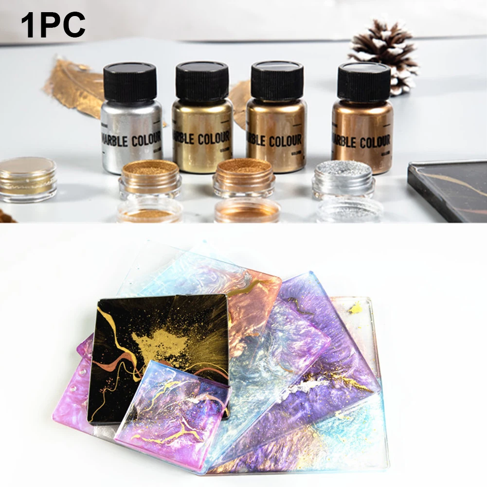 Эпоксидный краситель пыль вспышка блестки для ногтей мраморный пигмент