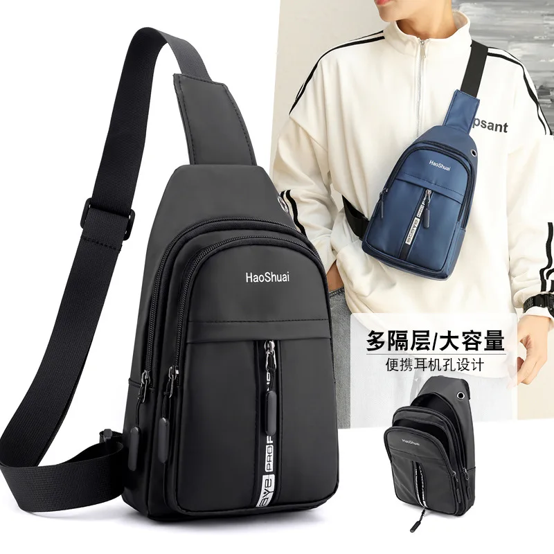 New Han Edition Leisure Outdoor Man Chest Package Inclined Travel bag Single Shoulder Bag Movement Waterproof Cell Phone Package