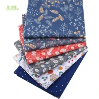 chainhoprint twill cotton fabricdiy quilting sewing materialpatchwork clothdark color series6 desgins4 sizescc029