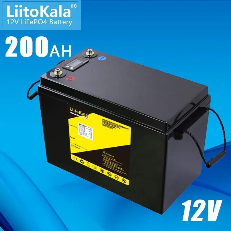 LiitoKala DC-12V 200Ah/240Ah LiFePO4 аккумуляторная батарея для 12 8V RV Campers Golf Cart Off-Road Off-grid Solar Wind Tax