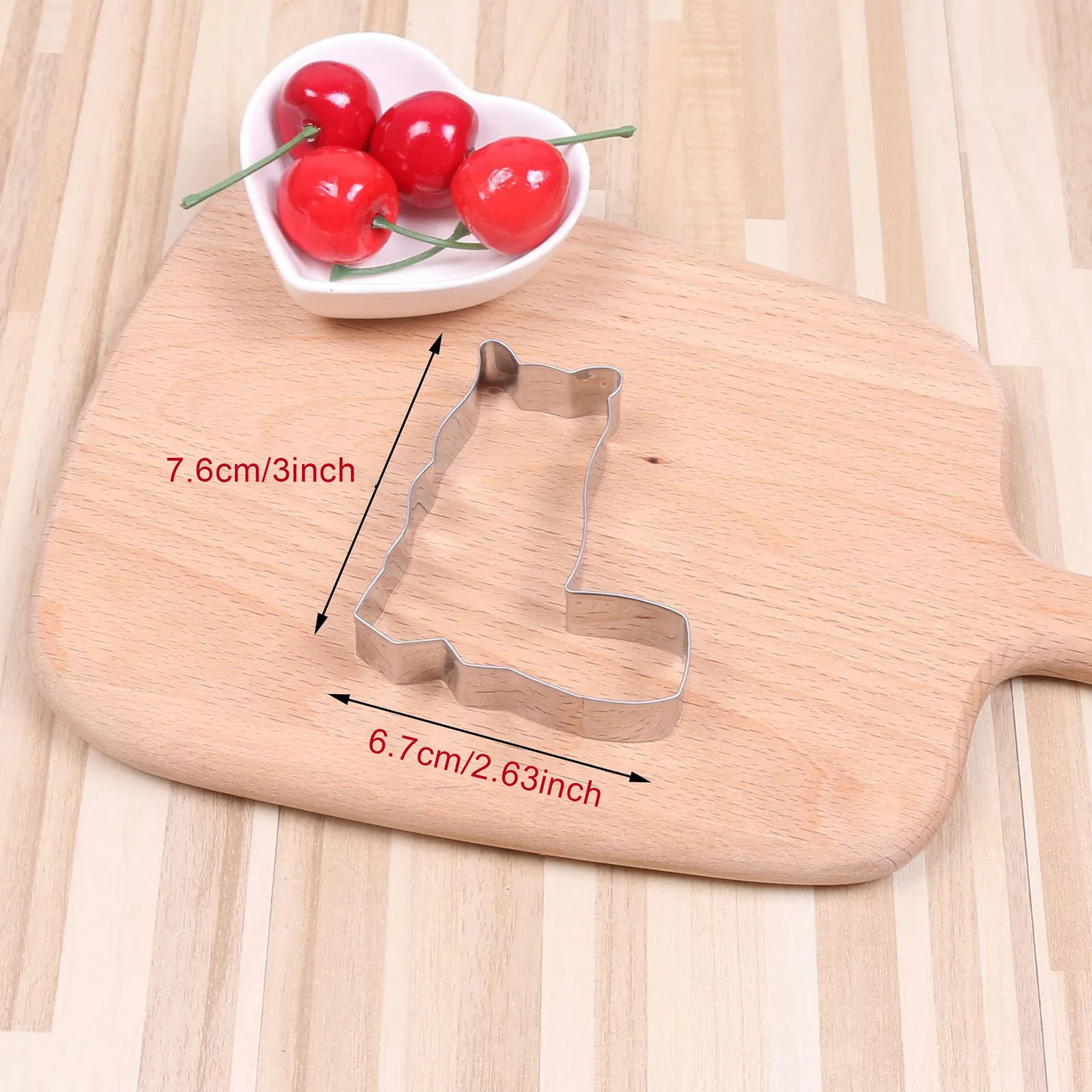 4 Шт. Набор Формочек Для Печенья В Форме Кошки Из Нержавеющей Стали