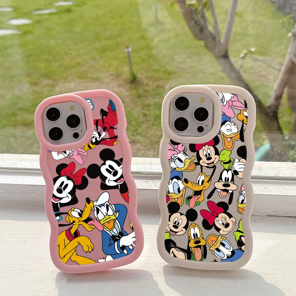 Милый мультяшный Забавный чехол для телефона с Микки-Микки Samsung S24 S23 S22 S21 S20 FE Ultra J7