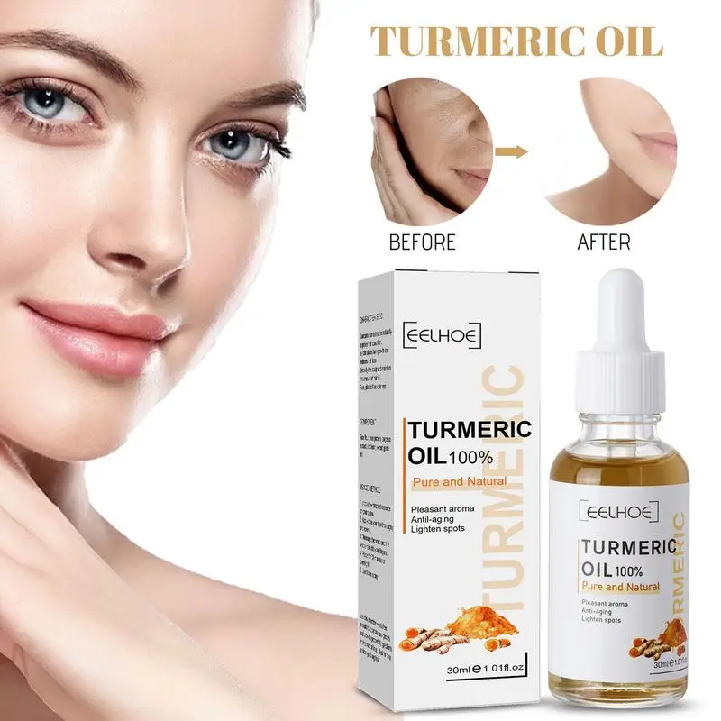 

Turmeric Facial Liquid Essence 30ml Natural Skin Moisturizing Nourishing Brighten Anti-Age Serum Oil Remove Dark Spot Wrinkles