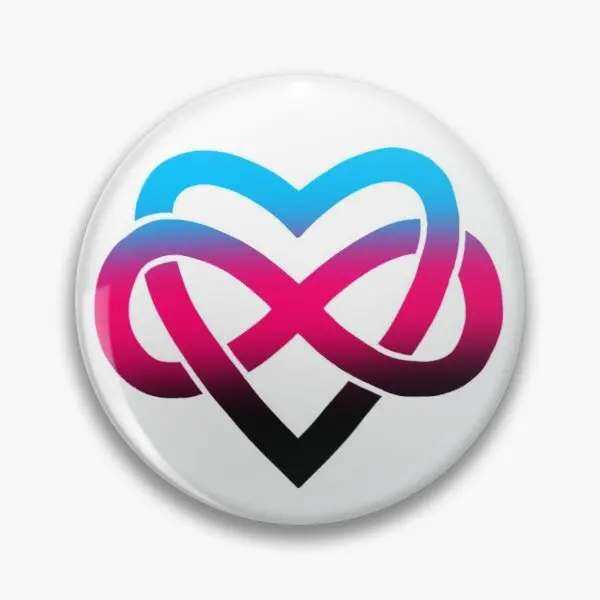 

Polyamory Infinity Hearts 1 настраиваемая мягкая булавка для пуговиц подарок булавка для лацкана брошь для влюбленных в одежду мультяшное креативное м...