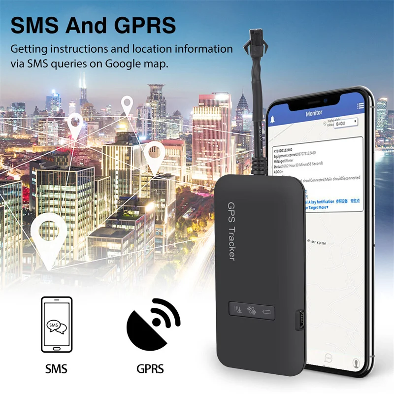 GT02/TK110 GSM/GPRS/GPS-трекер для автомобиля велосипеда локатор отслеживания