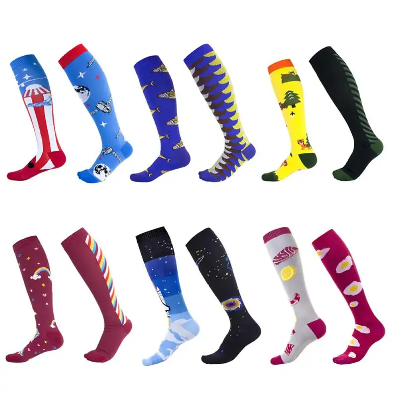 

1 Pairs Kids Compression Socks Slouch Socks Sports Breathable Riding Bike Sports Children Boy Girl Socks Protective Stockings