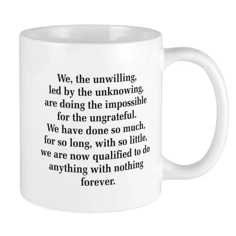 

-Мы не желаем кружки-керамическая кружка для кофе и чая, новая кружка, чашка 11 унций