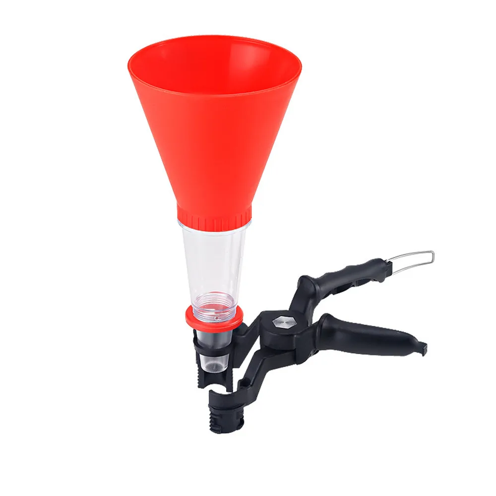 

Engine Oil Filling Kit Universal Oil Funnel with Adjustable Width Fixing Clip Multifunctional Oil Pour Tool for Auto Repair