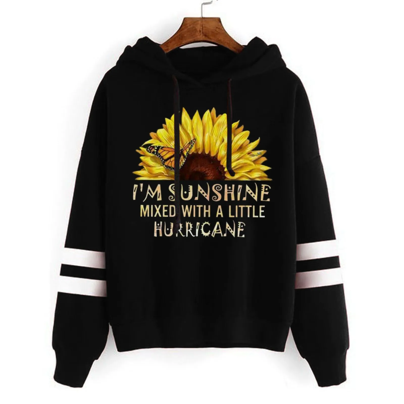 

Women's Pullover Casual Hooded Sweatshirts Printing Long Sleeve O Neck Winter Fashion Sweater Shirts Long Sleeve Womens Shirts