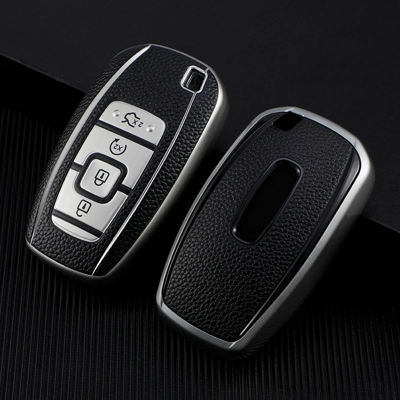 TPU Car Key Case for Lincoln Continental MKC MKZ MKX Navigator Entry Remote Key Fob Auto Accessories Cover Ring