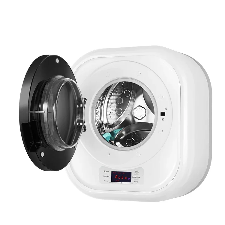 Front-Loading Laundry Machine Washing Combination of Caravan RV with Full-Touch Color Screen & Front Door for Camping Fast Boats