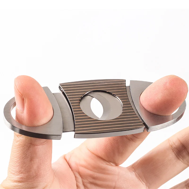 Портативный резак для сигар из нержавеющей стали острые ножницы