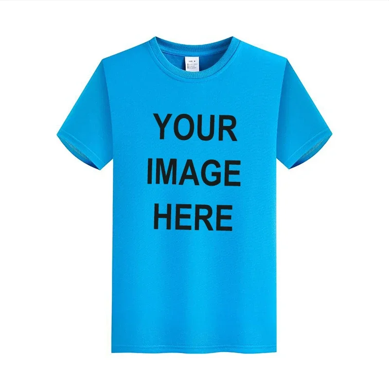 Мужская и женская рубашка из чистого хлопка с коротким рукавом