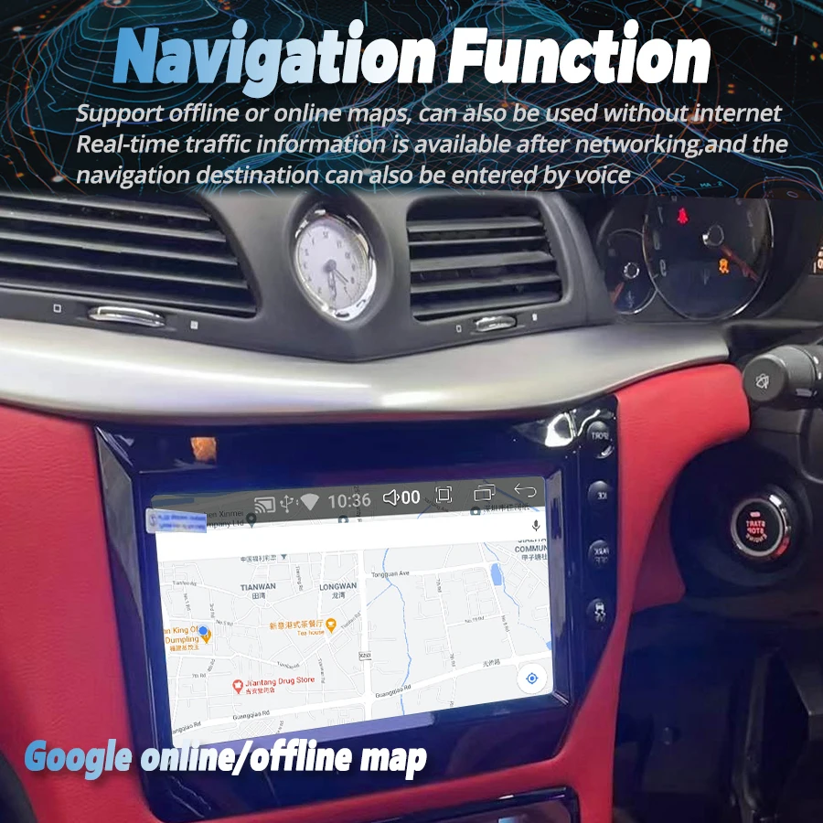 Панель переменного тока с экраном Android автомобильное радио для Maserati GranTurismo GT/GC