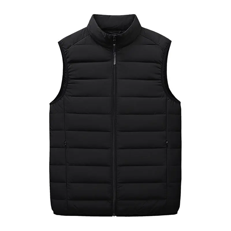 Winter Vests 90% White Duck Down Men Vest Casual Waistcoat Spring Autumn Light Down Mens Sleeveless Down Jacket Male Plus Size