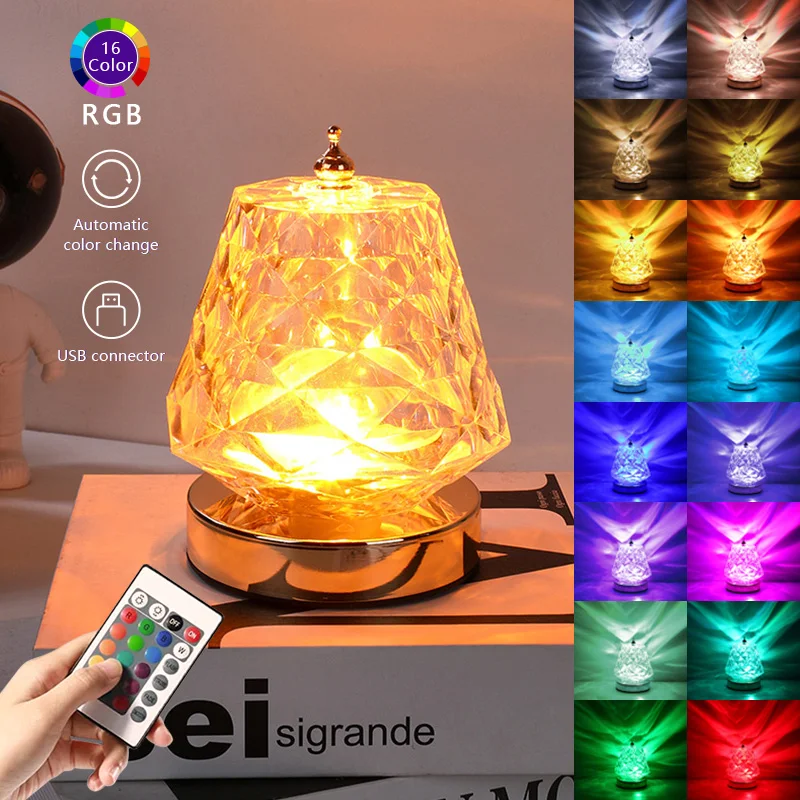 

Romantic LED Water Ripple Dynamic Projection Lamp Starlight Night Light Rotating Dimming Light for Indoor Bedroom Decor