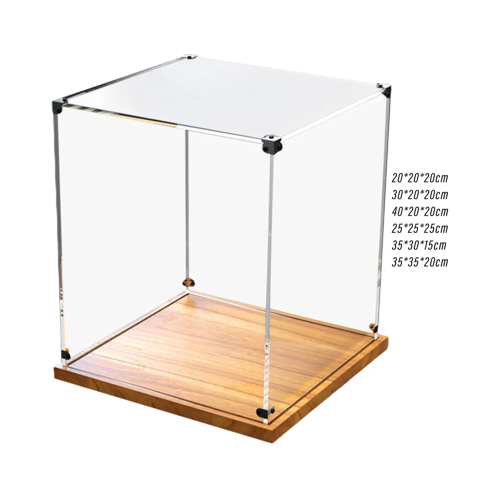 

Acrylic Display Case Multipurpose Practical for Doll Countertop Collectibles