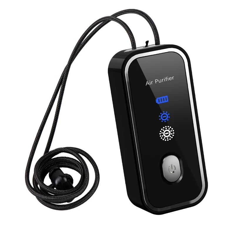 

Personal Wearable Air Purifier Necklace Mini Portable Air Freshner Ionizer Negative Ion Generator For Adult/Kids