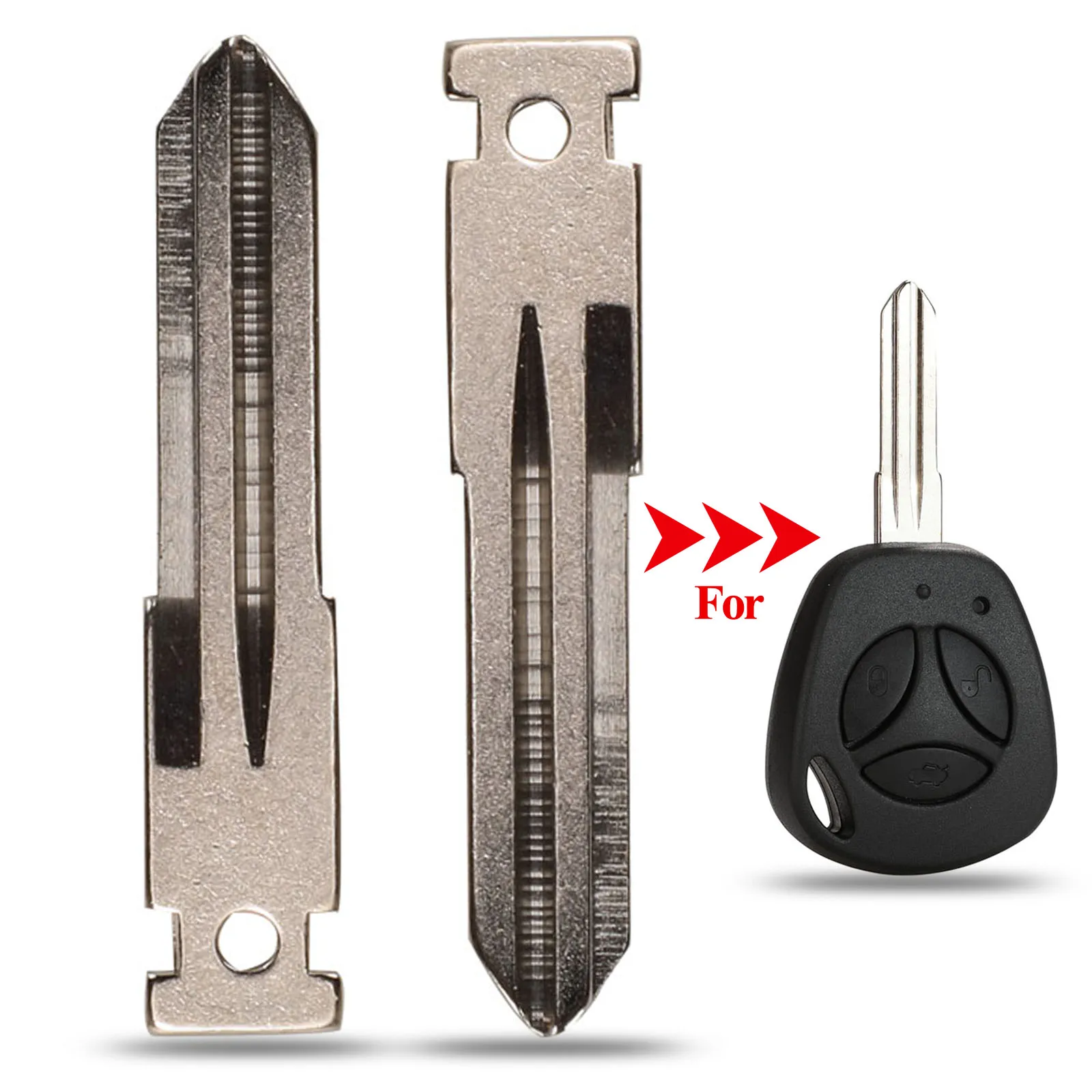 10 шт. L5 лезвие автомобильного ключа для LADA Uncut автомобильный флип-пульт дистанционного управления без рисунка складной брелок для ключей аксессуары для ключа