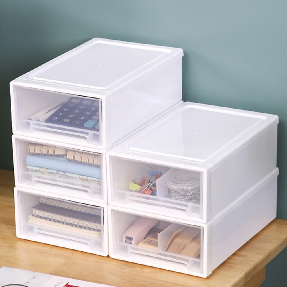 

Office Desk Display Case Organizers Home Plastic Storage Desktop Drawers