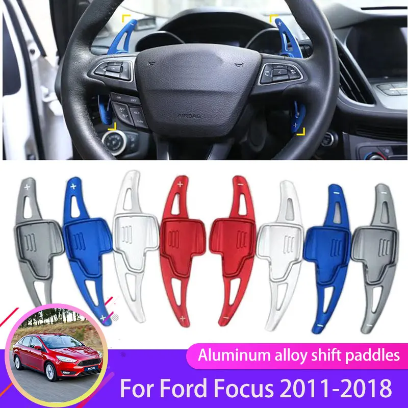 

Алюминиевое Колесо рулевого колеса, рычаг переключения передач для Ford Focus MK3 III 2011 ~ 2018, удлинитель переключения передач, аксессуары 2014 2015 2016