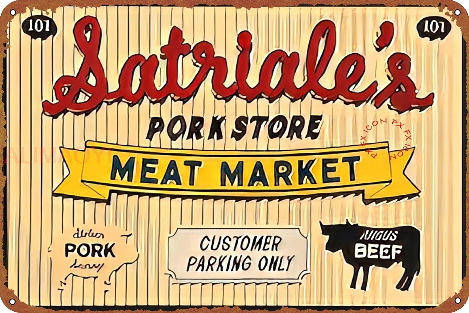 Плакат Клан Сопрано — Спутрые Ретро Металлическая вывеска Винтажная жестяная