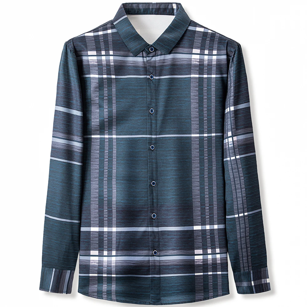 2022 new designer striped mens shirts for men clothing korean fashion long sleeve shirt luxury dress casual clothes jersey 7783