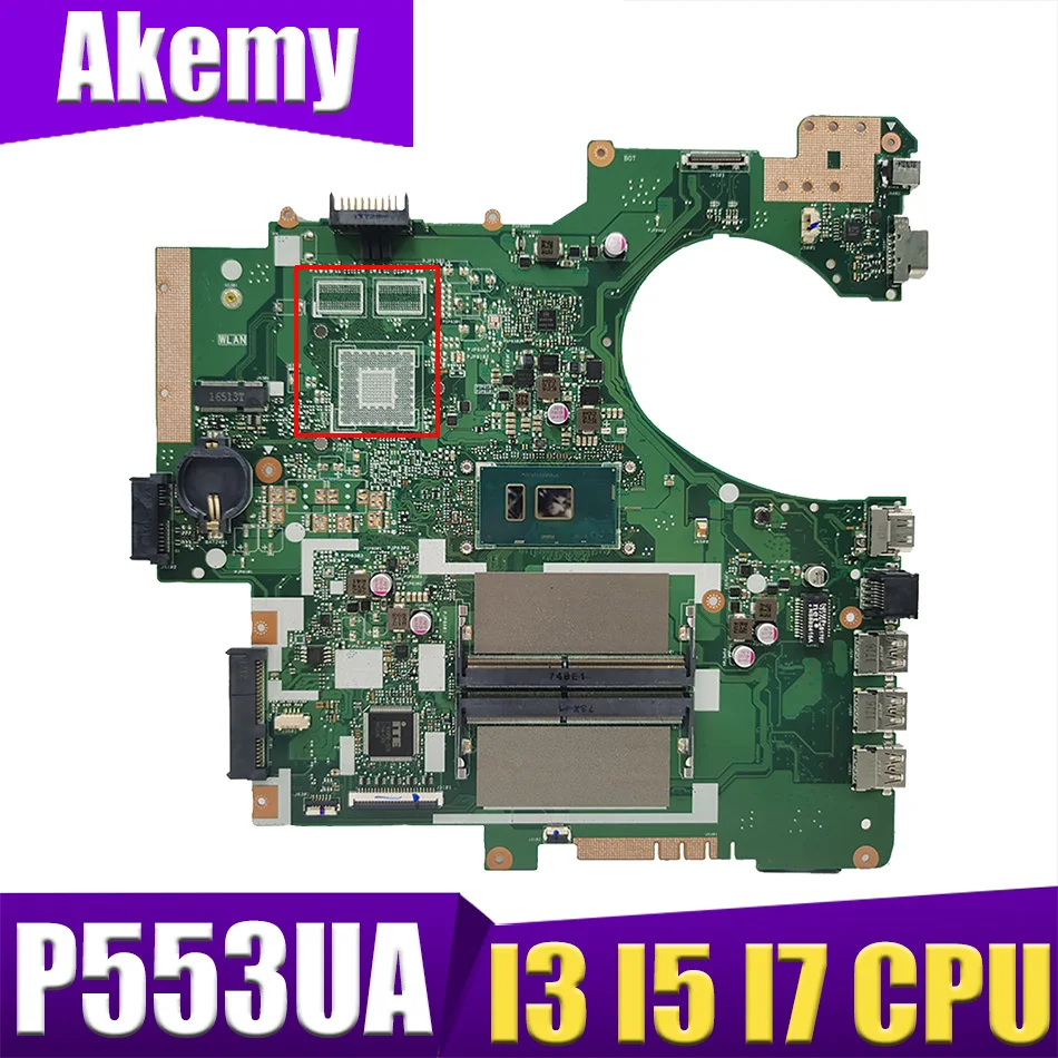 

P553UA i3 i5 i7 6th Gen 7th Gen CPU Mainboard for ASUS P553UJ PRO553U PRO553UJ P553U P2540UA P2540UQ P2540UV Laptop Motherboard