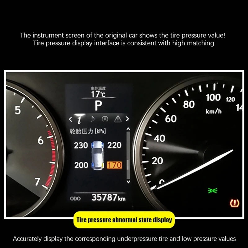 Система мониторинга давления в шинах 4 шт. экран для Toyota Lexus NX NX200T NX300H 2015-2020