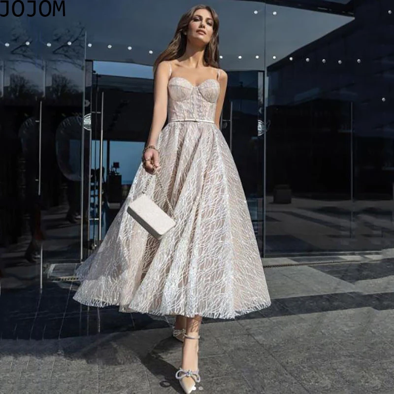 

Dress 2022 Women Shiny Glitter Tulle Short Prom Dresses Spaghetti Straps Evening Gowns Sweetheart Corset Prom Party Gowns