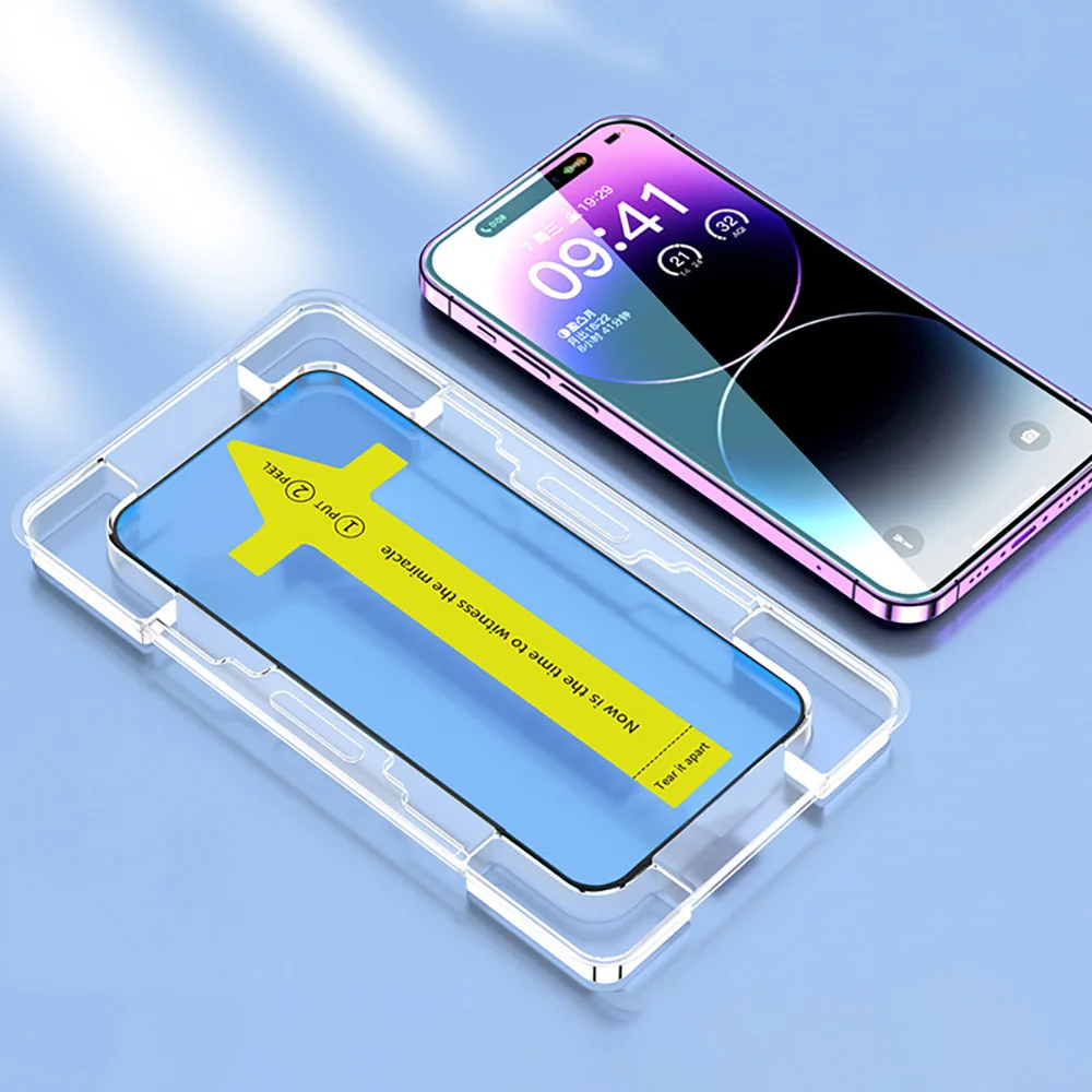 Олеофобное покрытие без пыли простая установка защитная пленка для экрана iPhone 13