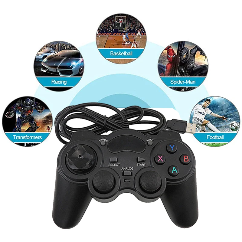 USB проводные игровые контроллеры геймпад для ПК Windows ноутбука Android ТВ-приставки PS3