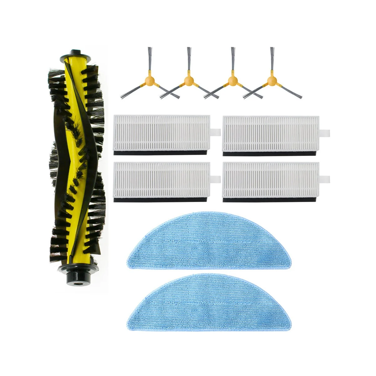 

Side Brush Hepa Filter Mop Cloth Roller Brush for Mamibot Exvac660 880 Robot Vacuum Cleaner Accessory Replacement Kit