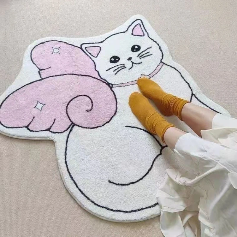 

Ins Wind Pet Floor Mat Cartoon Absorbent Non-slip Floor Mat Bathroom Mat Bedroom Bedside Rug Living Room Decorative Carpet