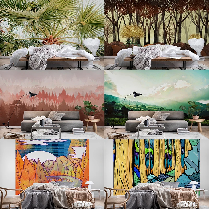 

Bohemian Man Camera da letto Soggiorno Dormitorio Decorazione Arazzo Forest Art Large Area Wall Hanging Home Decor Tapestry